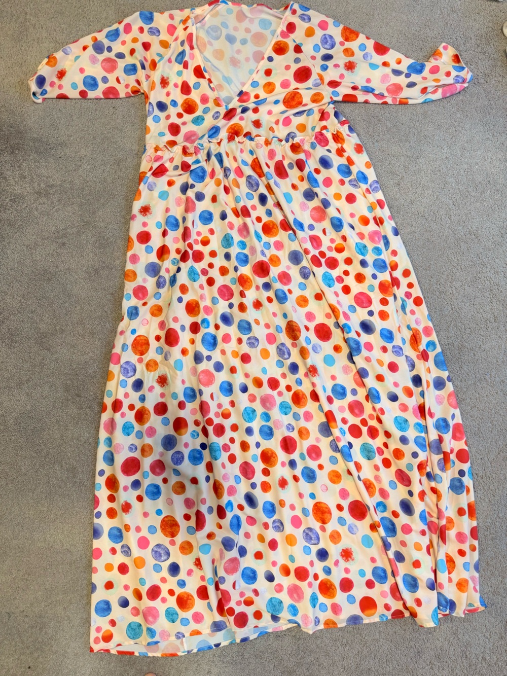 Colorful Polka Dot Maxi dress